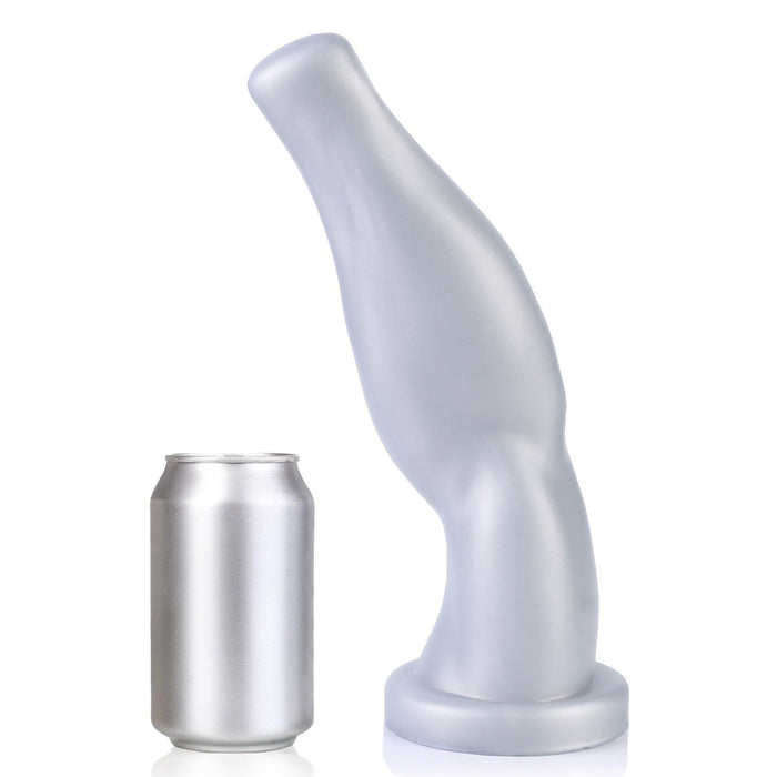 665 Liquid Silicone - Dildo - Arm Wrestler - Vac-U-Lock Compatibel - Zilver-Erotiekvoordeel.nl