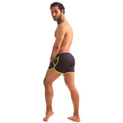 665 - Pantaloncini Rally - Disponibili in 5 taglie - Nero/Giallo-Erotiekvoordeel.nl