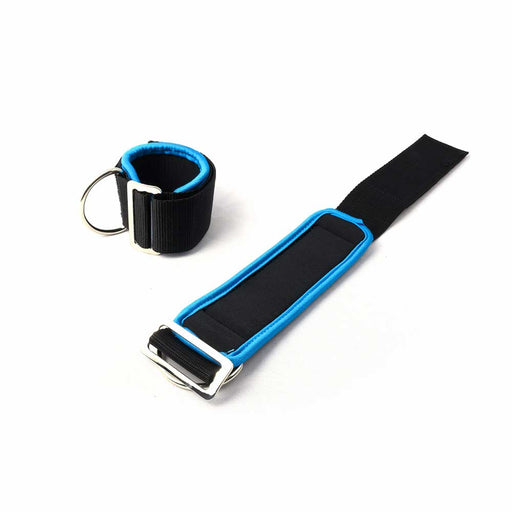 665 - Universelle Fesseln mit Klettverschluss - Neopren - Schwarz/Blau - Erotiekvoordeel.nl