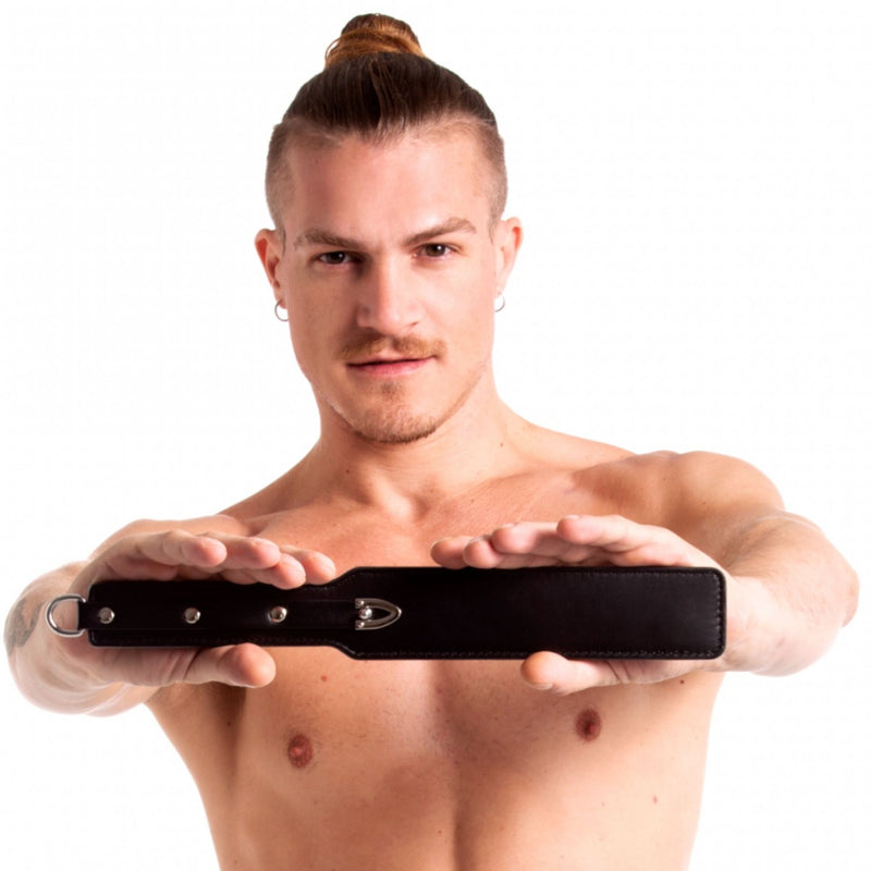 665 Vegan - The Enforcer - Paddle - Sztuczna Skóra - Czarny-Erotiekvoordeel.nl
