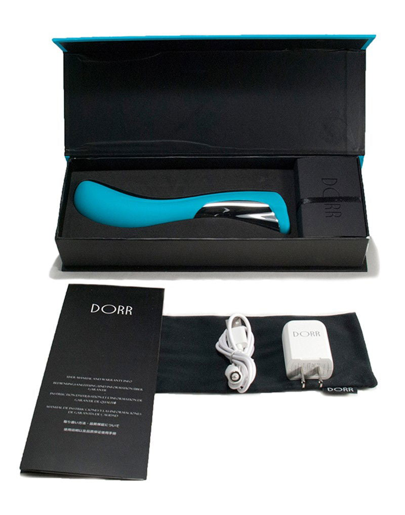 Dorr - Silker G Point Curved G-spot Vibrator - Turquoise-Erotiekvoordeel.nl