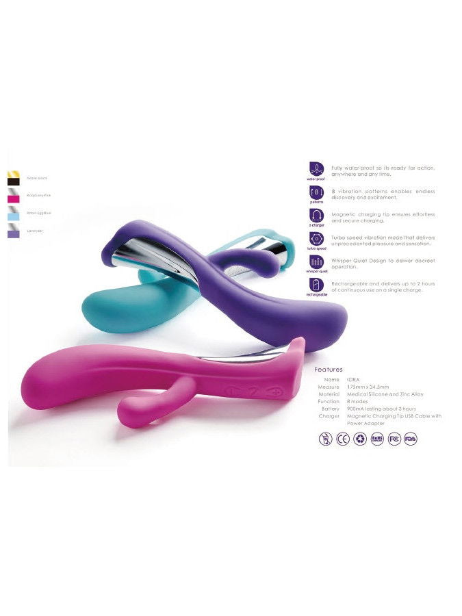 Dorr - Iora - Dual Action Rabbit Vibrator - Turquoise-Erotiekvoordeel.nl