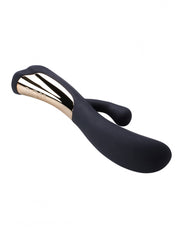 Dorr - Iora - Dual Action Rabbit Vibrator - Zwart-Erotiekvoordeel.nl
