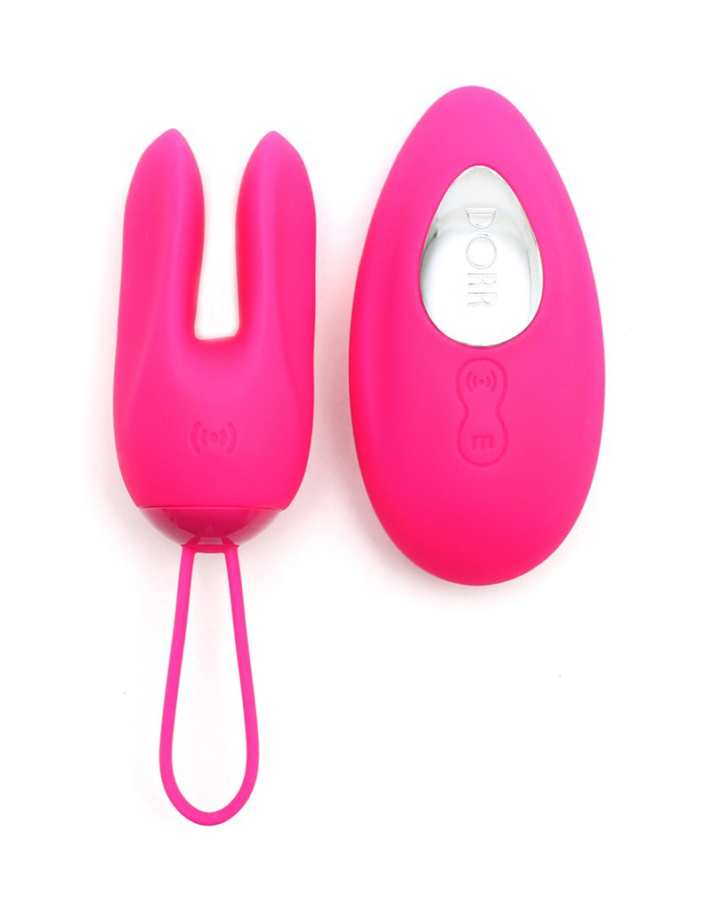 DORR - Ozzy - Vibrerend Ei met Konijnenoortjes en Clitoris Vibrator - Roze