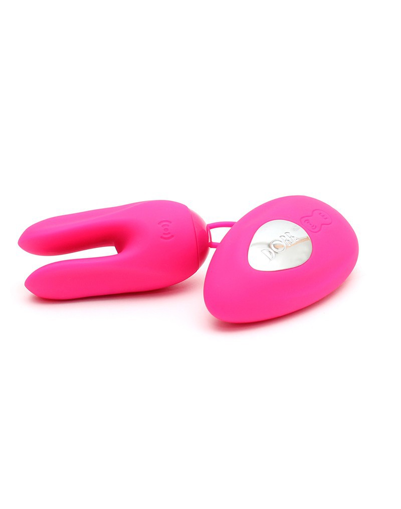 DORR - Ozzy - Vibrerend Ei met Konijnenoortjes en Clitoris Vibrator - Roze