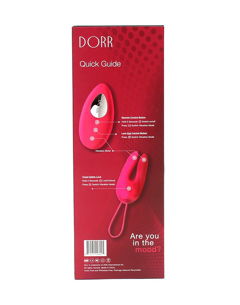 DORR - Ozzy - Vibrerend Ei met Konijnenoortjes en Clitoris Vibrator - Roze