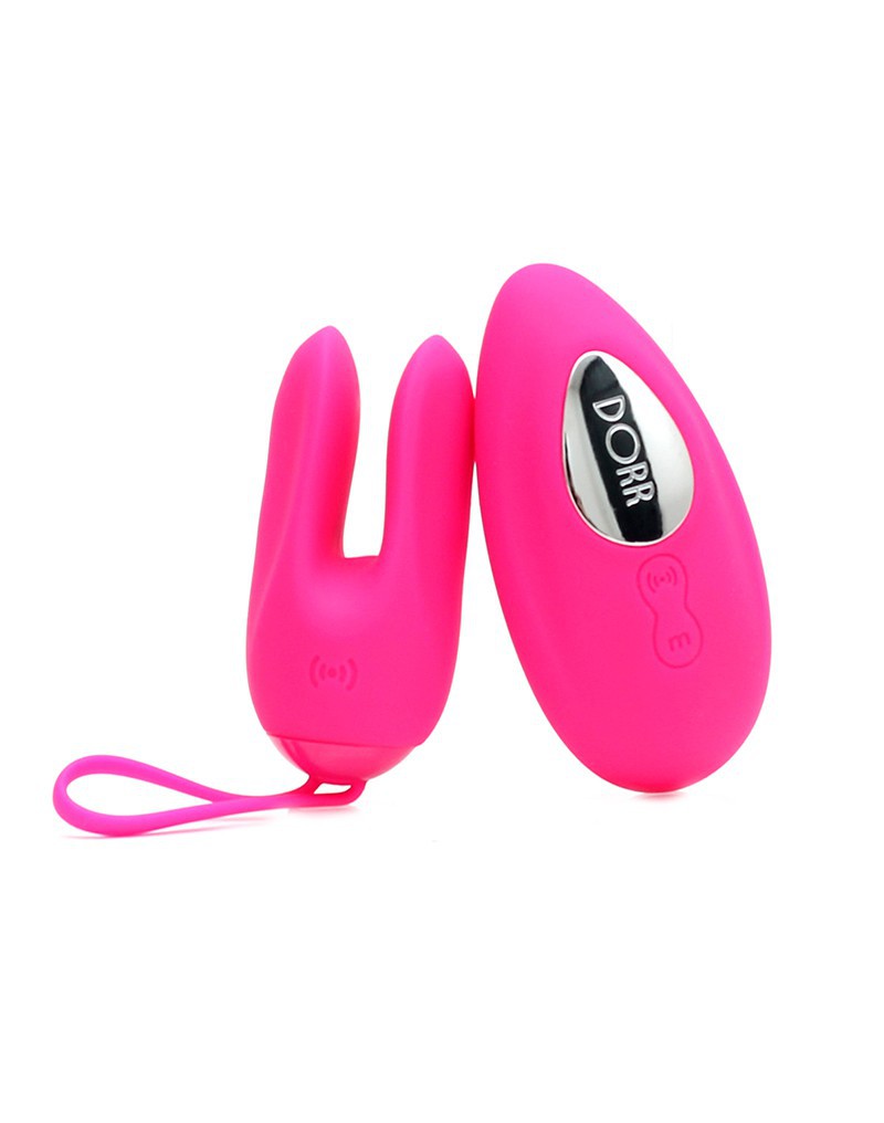 DORR - Ozzy - Vibrerend Ei met Konijnenoortjes en Clitoris Vibrator - Roze