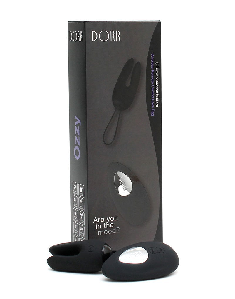 DORR - Ozzy - Vibrerend Ei met Konijnenoortjes en Clitoris Vibrator - Zwart