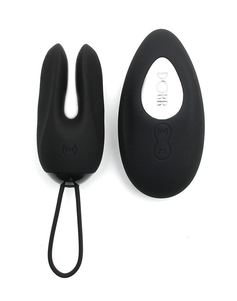 DORR - Ozzy - Vibrerend Ei met Konijnenoortjes en Clitoris Vibrator - Zwart