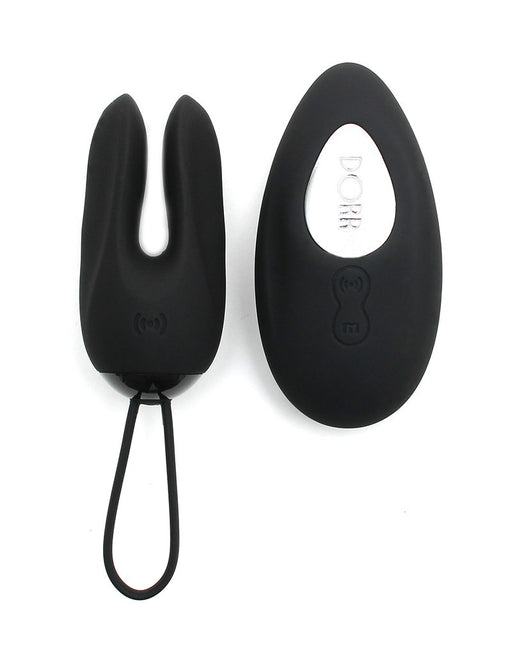 DORR - Ozzy - Vibrerend Ei met Konijnenoortjes en Clitoris Vibrator - Zwart-Erotiekvoordeel.nl