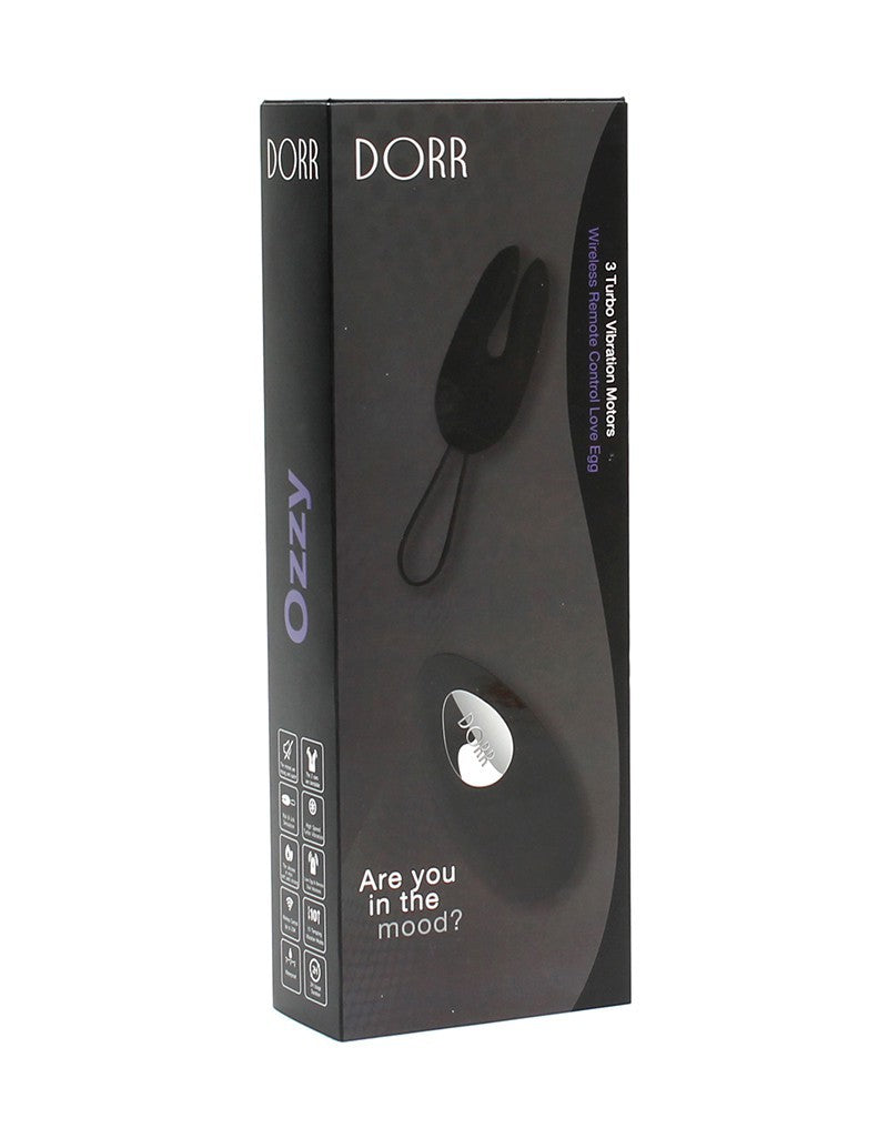 DORR - Ozzy - Vibrerend Ei met Konijnenoortjes en Clitoris Vibrator - Zwart