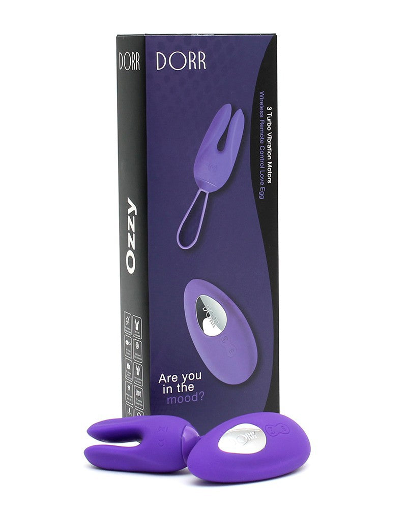 DORR - Ozzy - Vibrerend Ei met Konijnenoortjes en Clitoris Vibrator - Paars