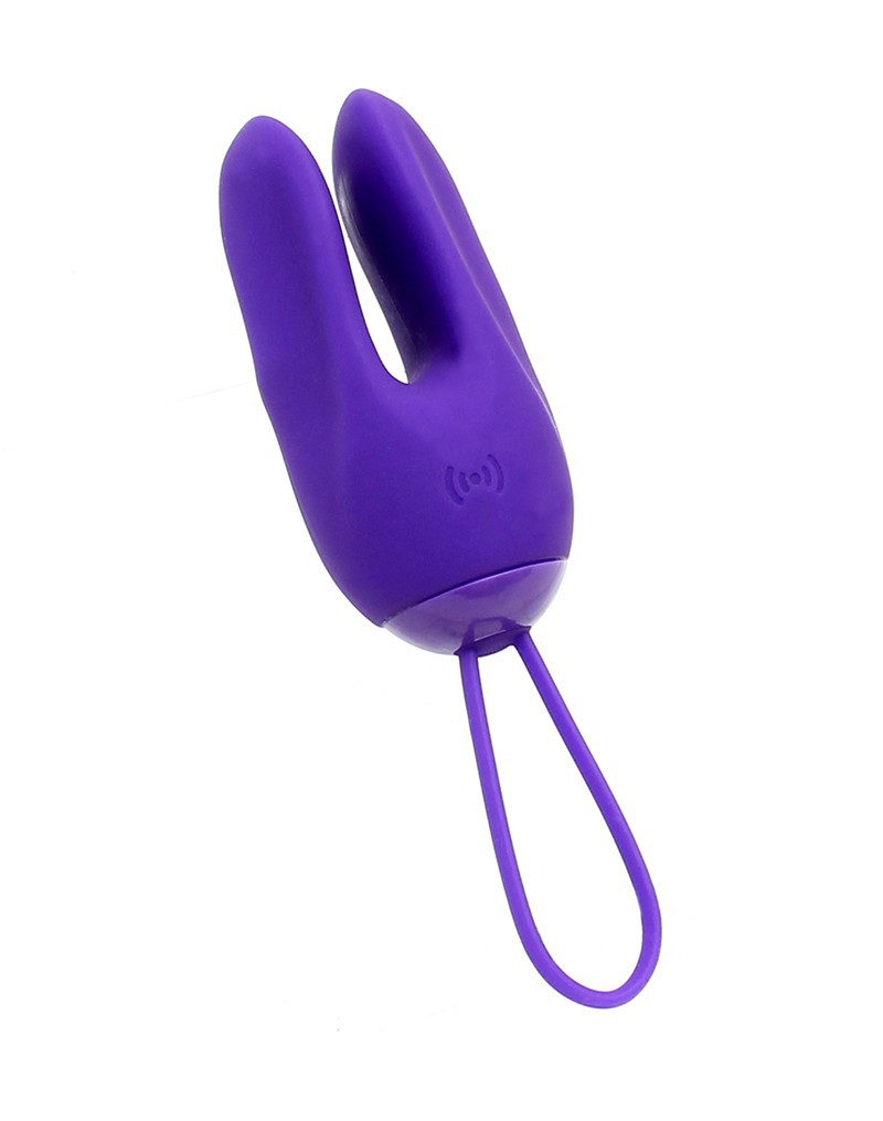 DORR - Ozzy - Vibrerend Ei met Konijnenoortjes en Clitoris Vibrator - Paars