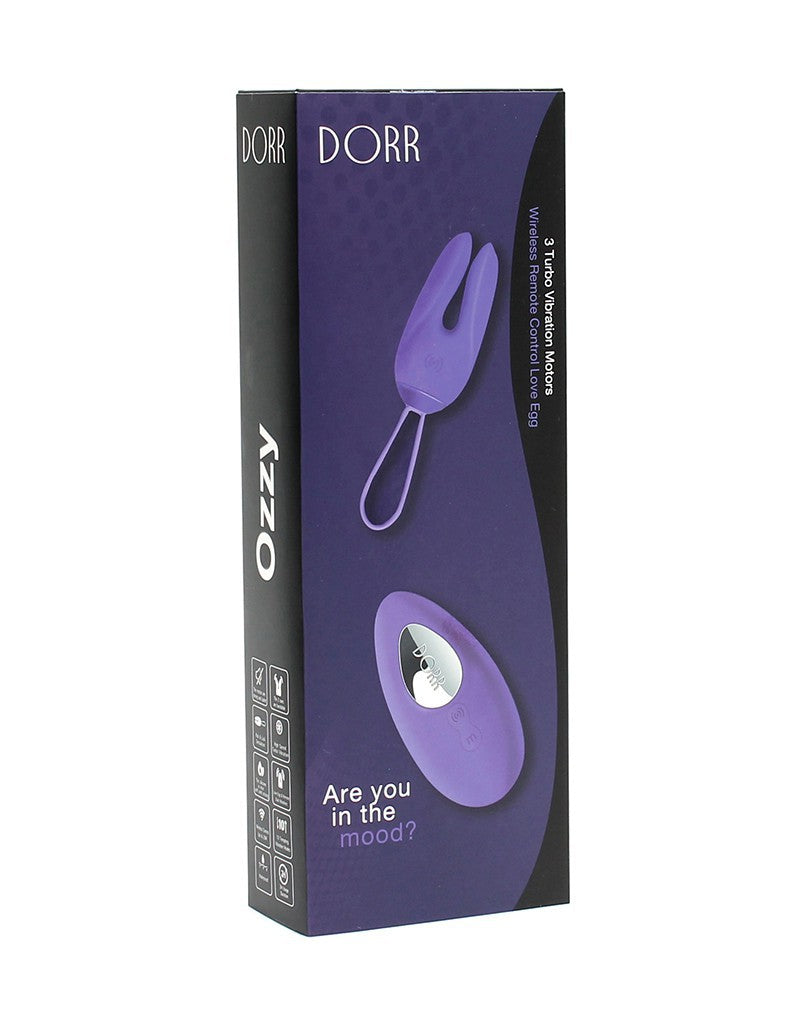 DORR - Ozzy - Vibrerend Ei met Konijnenoortjes en Clitoris Vibrator - Paars
