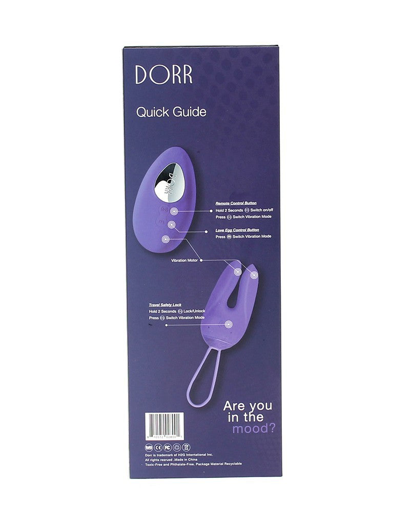 DORR - Ozzy - Vibrerend Ei met Konijnenoortjes en Clitoris Vibrator - Paars