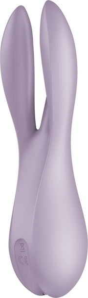 Satisfyer - Threesome 2 - Multifunctionele Vibrator Met 3 Voelsprieten - Lila-Erotiekvoordeel.nl