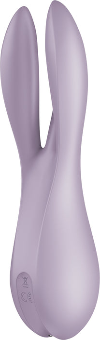 Satisfyer - Threesome 2 - Multifunctionele Vibrator Met 3 Voelsprieten - Lila-Erotiekvoordeel.nl