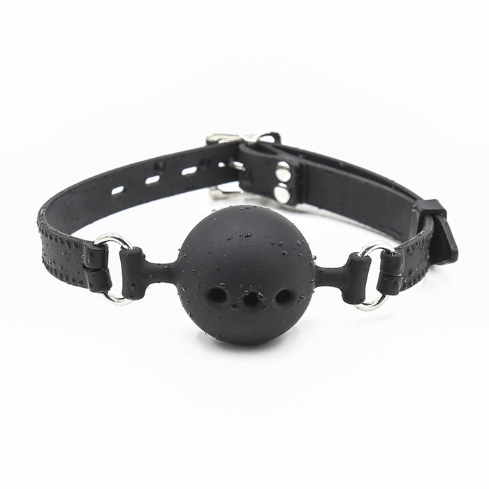 Smart Moves - Ball Gag met Ademgaten - Maat M - Zwart-Erotiekvoordeel.nl