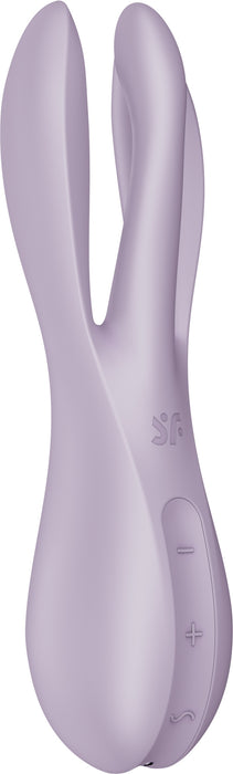 Satisfyer - Threesome 2 - Multifunctionele Vibrator Met 3 Voelsprieten - Lila-Erotiekvoordeel.nl