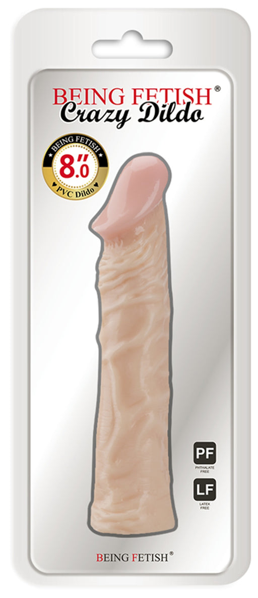 Being Fetish - PVC Realistische Dildo 20 cm – Lichte Huidskleur-Erotiekvoordeel.nl