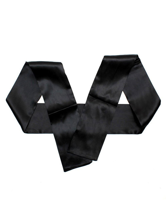 Rimba - Opaska na oczy - Również do bondage - Nylon - Czarna - 150 cm długości - 10 cm szerokości