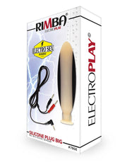 Rimba Electro Sex - Siliconen Dildo Plug Groot bi-polair 155 mm-Erotiekvoordeel.nl