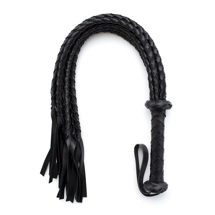 Smart Moves - Cat O Nine Flogger - Gevlochten - 75 cm - Zwart-Erotiekvoordeel.nl