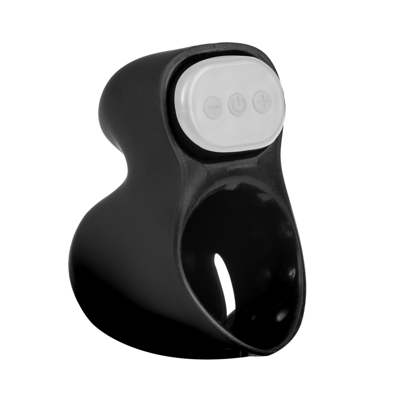 Rimba Electro Play - E-Stim Penis Head Stimulator - Bi-Polair - Zwart-Erotiekvoordeel.nl