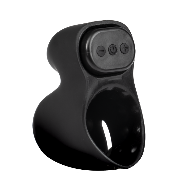 Rimba Electro Play - E-Stim Penis Head Stimulator - Bi-Polair - Zwart-Erotiekvoordeel.nl