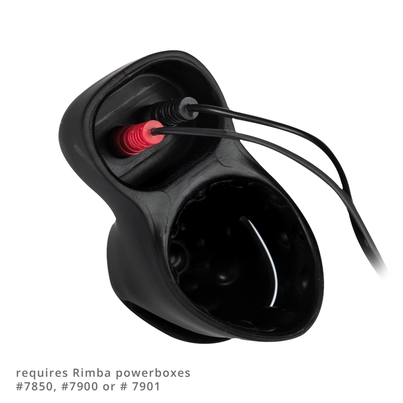 Rimba Electro Play - E-Stim Penis Head Stimulator - Bi-Polair - Zwart-Erotiekvoordeel.nl