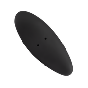 Rimba Electro Play - E-Stim Geribbelde Buttplug - Bi-Polair - Zwart-Erotiekvoordeel.nl