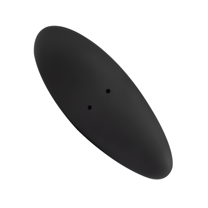 Rimba Electro Play - E-Stim Geribbelde Buttplug - Bi-Polair - Zwart-Erotiekvoordeel.nl