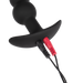 Rimba Electro Play - E-Stim Geribbelde Buttplug - Bi-Polair - Zwart-Erotiekvoordeel.nl