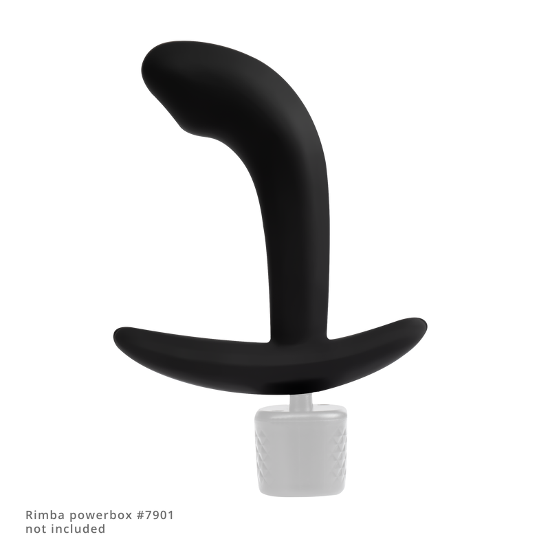 Rimba Electro Play - E-Stim Anaal Plug - E-Stim Prostaat Plug - Bi-Polair - Zwart-Erotiekvoordeel.nl