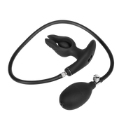 Rimba Electro Play - E-Stim Opblaasbare Anaal Plug - Bi-Polair - Zwart-Erotiekvoordeel.nl