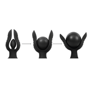 Rimba Electro Play - E-Stim Opblaasbare Anaal Plug - Bi-Polair - Zwart-Erotiekvoordeel.nl