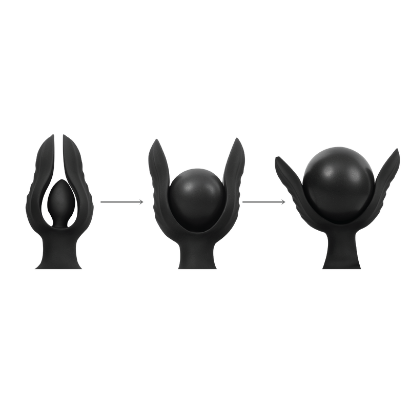 Rimba Electro Play - E-Stim Opblaasbare Anaal Plug - Bi-Polair - Zwart-Erotiekvoordeel.nl