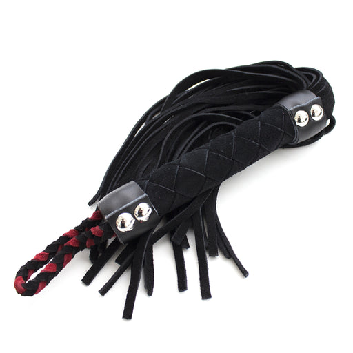 Smart Moves - Leather Flogger 38 cm black-Erotiekvoordeel.nl