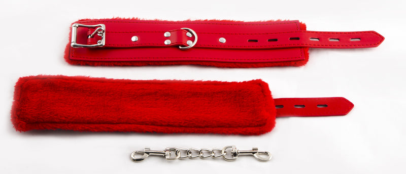 Smart Moves - Bont Gevoerde Enkelboeien - Rood-Erotiekvoordeel.nl