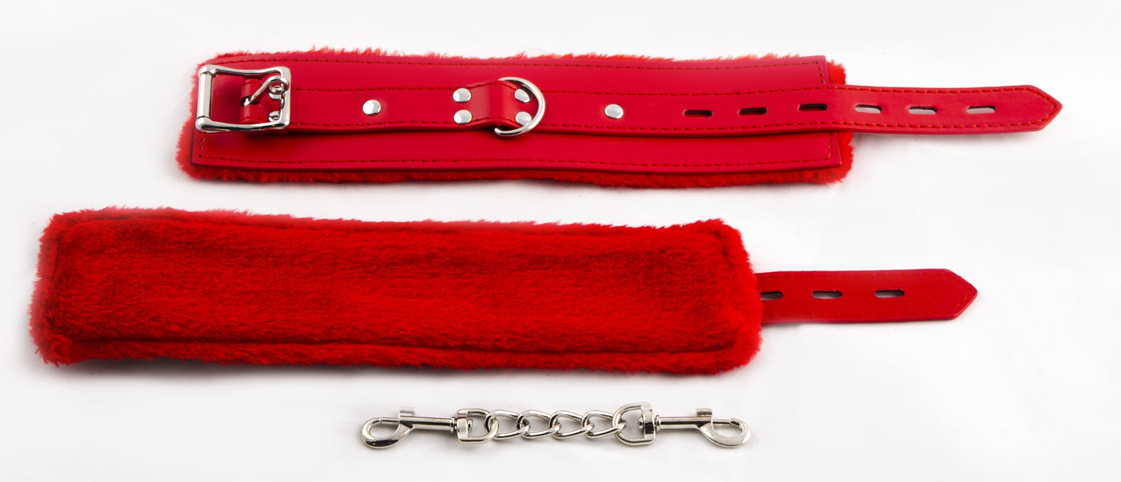 Smart Moves - Bont Gevoerde Enkelboeien - Rood-Erotiekvoordeel.nl