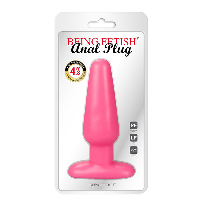 Being Fetish – Roze Buttplug – 12,5 x 4 cm-Erotiekvoordeel.nl
