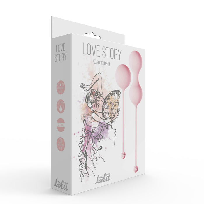Lola Games - Love Story Carmen - Vaginale Balletjes - Tea Rose-Erotiekvoordeel.nl