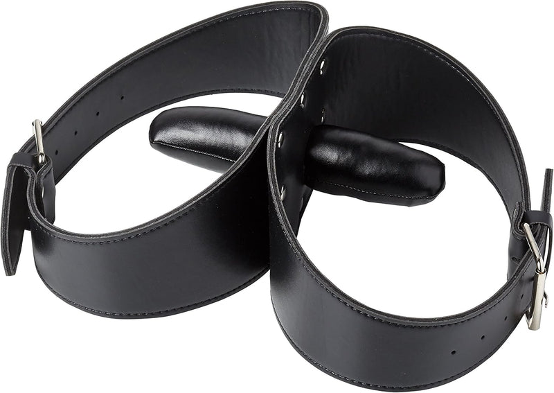 Bondage Masters - Double Duty Mondknevel - Dubbele ball gag - Zwart-Erotiekvoordeel.nl