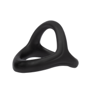 Rimba - Siliconen 3-Ring - Zwart-Erotiekvoordeel.nl