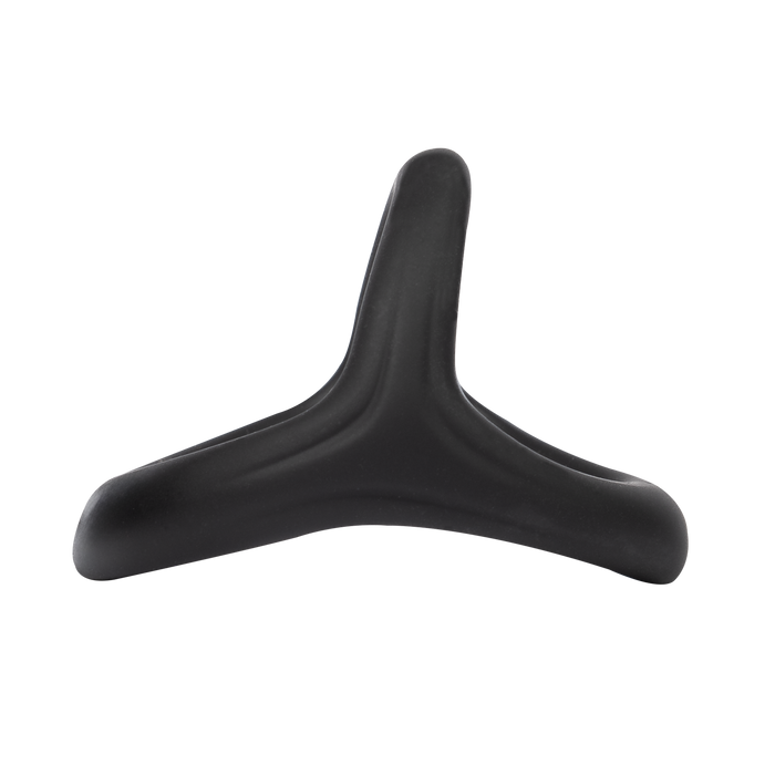 Rimba - Siliconen 3-Ring - Zwart-Erotiekvoordeel.nl