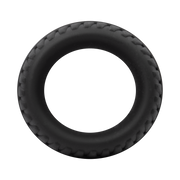 Rimba – Siliconen Cockring met Bandenmotief - Zwart-Erotiekvoordeel.nl