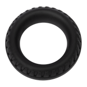 Rimba – Siliconen Cockring met Bandenmotief - Zwart-Erotiekvoordeel.nl