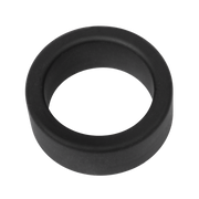 Rimba - Siliconen Scrotumring - Ballstretcher - Hoogte 20 mm - Zwart-Erotiekvoordeel.nl