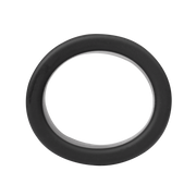 Rimba - Siliconen Scrotumring - Ballstretcher - Hoogte 30 mm - Zwart-Erotiekvoordeel.nl