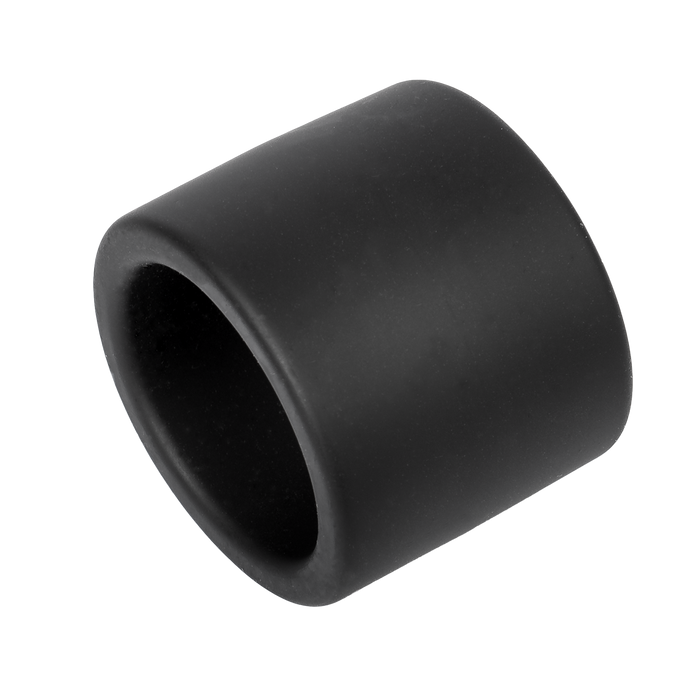 Rimba - Siliconen Scrotumring - Ballstretcher - Hoogte 40 mm - Zwart-Erotiekvoordeel.nl